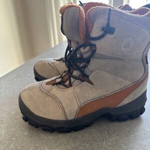 Icebug Sorsa Snow Ice Boots Men US size 8/41 Beige Lace Up